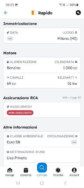 Toyota Yaris 1.0 5P euro5 gomme frizione nuove ok areaB/C