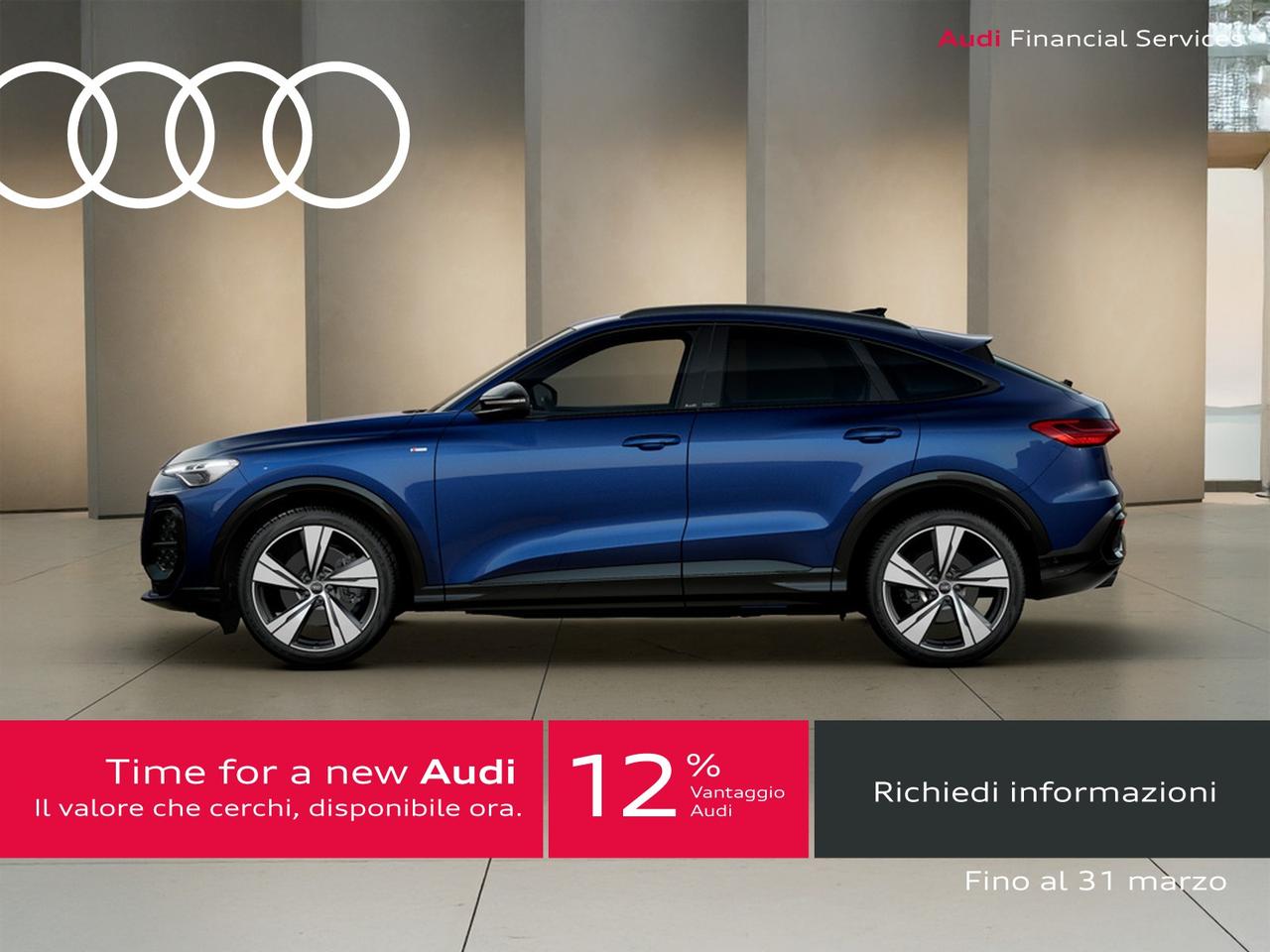 Audi Q5 sportback 2.0 tdi mhev+ s line edition quattro 204cv s-tronic