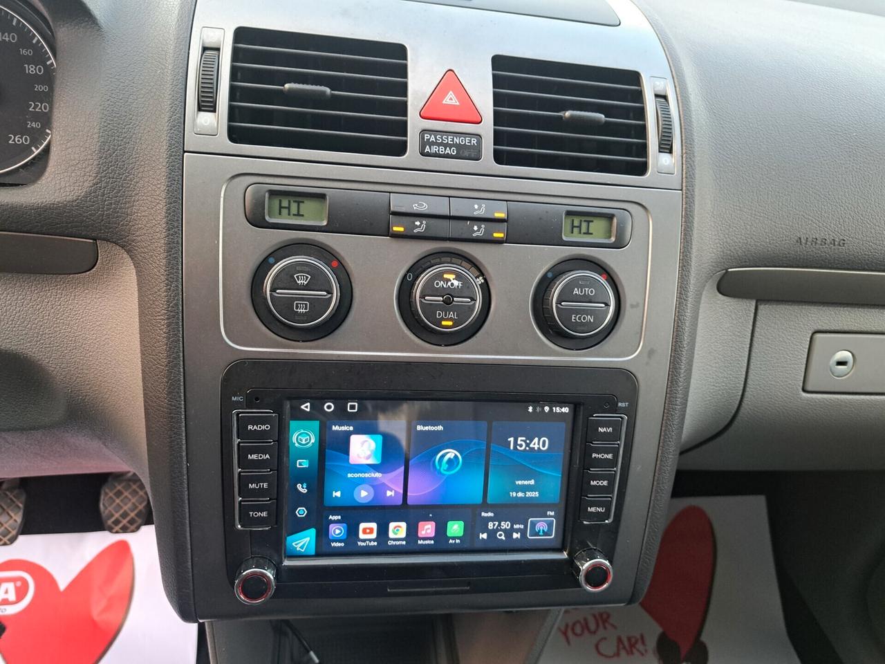 Volkswagen Touran 2.0,140CV , GANCIO TRAINO