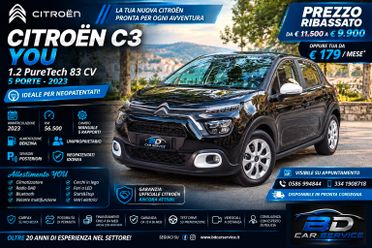 CITROEN C3 YOU CAMBIO MANUALE 5P DEL 2023 56.500 KM SENSORI POST. - NEOPATENTATI - UNIPROPRIETARIO