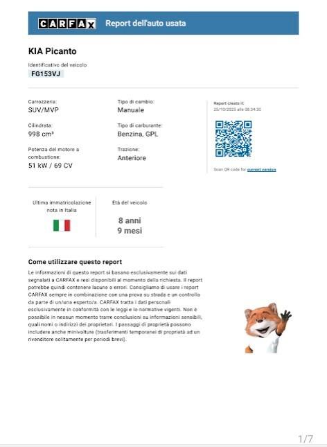 Kia Picanto 1.0 12V EcoGPL 5 porte Active Collection