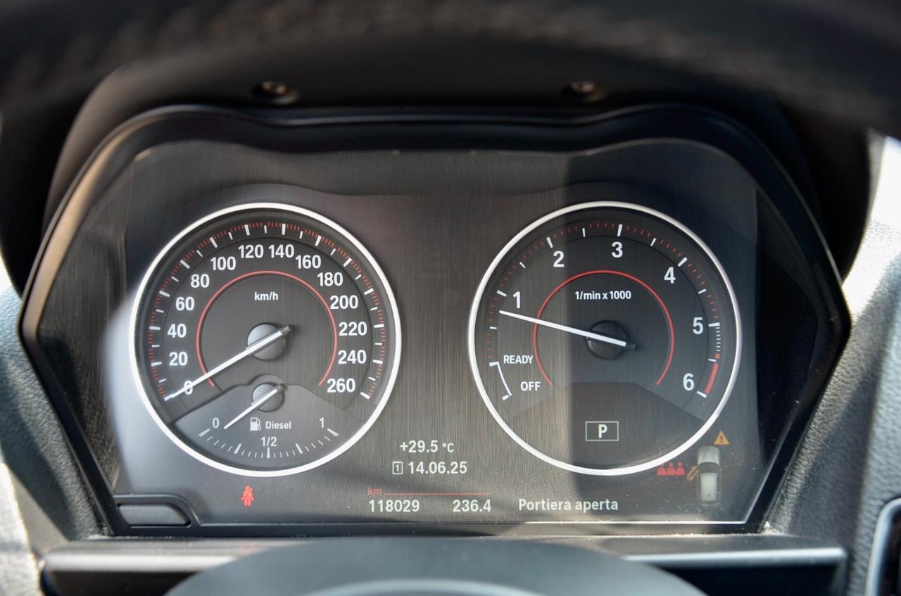 BMW 118d MSPORT 5p 150cv AUTO, SERVICE UFF BMW, UFF ITALIANA, EURO 6B, FARI LED ADATTIVI, BLUETOOTH, PERMUTE