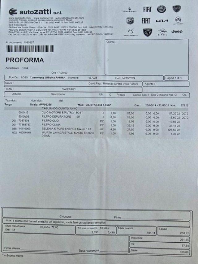 FIAT 500X 1.6 E-Torq 110 CV NEOPATENTATI - PERMUTE