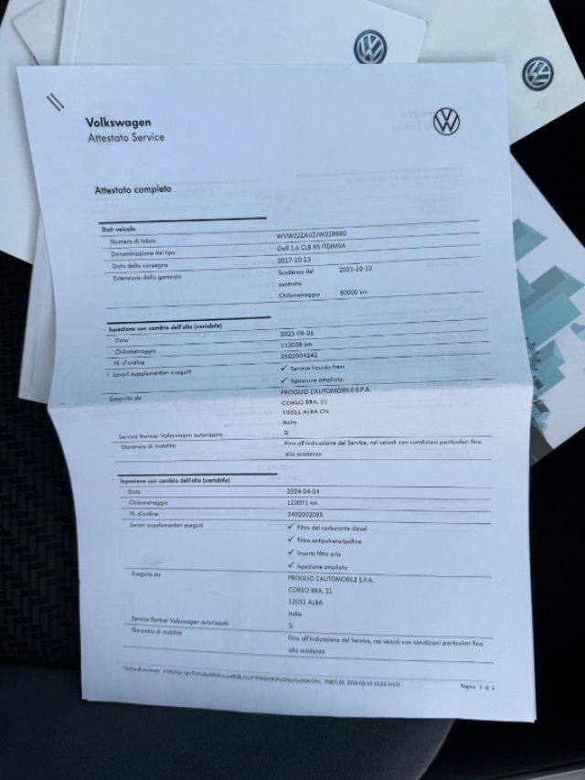 VOLKSWAGEN Golf 7.5 R-Line GARANZIA -TAGLIANDI VW