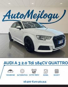 Audi A3 2.0 TDI 184 CV S tronic Sport quattro edition