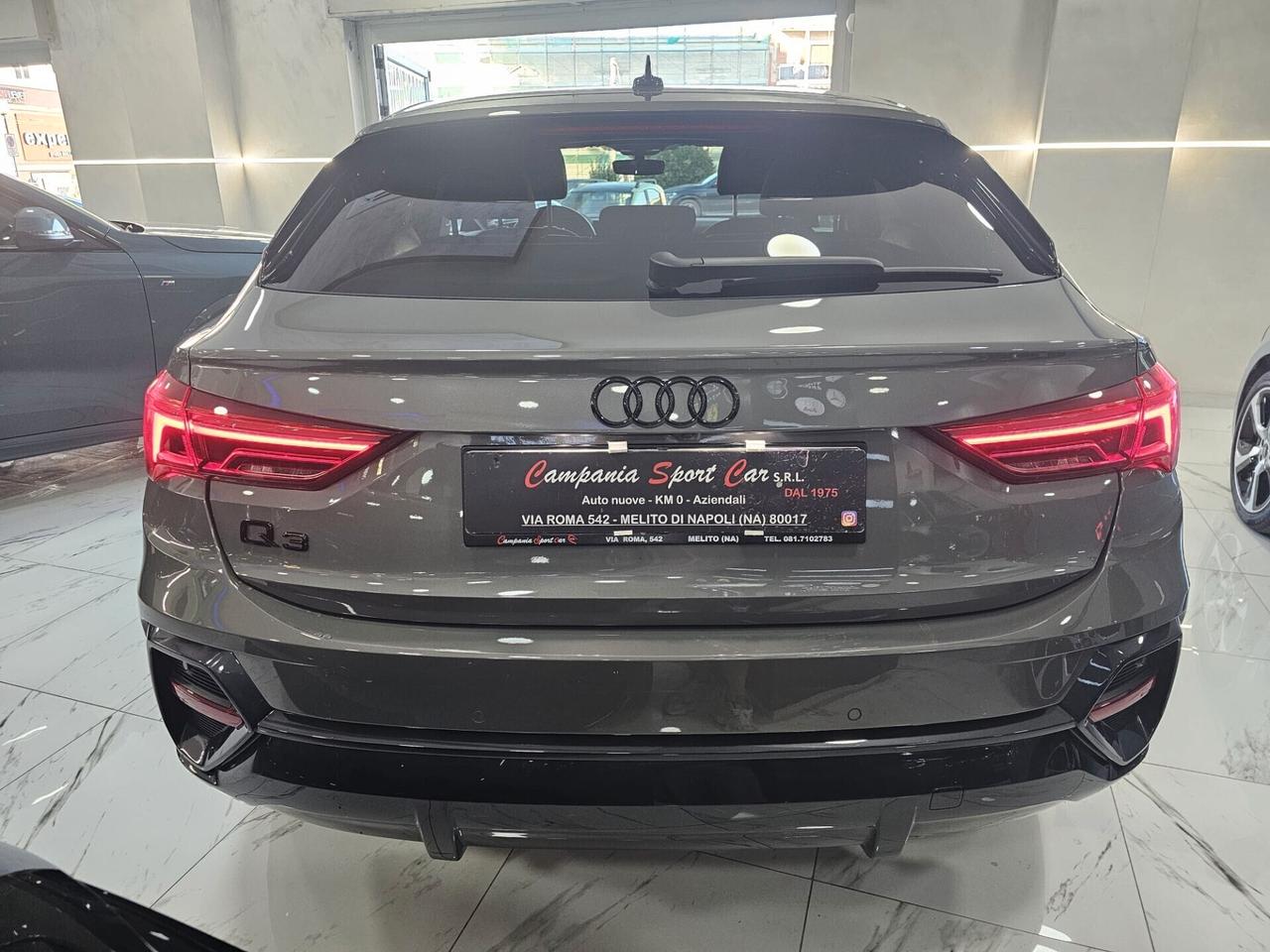 NUOVA AUDI Q3 SPORTBACK 35 TDI 150CV S-TRONIC S-LINE IDENTITY BLACK