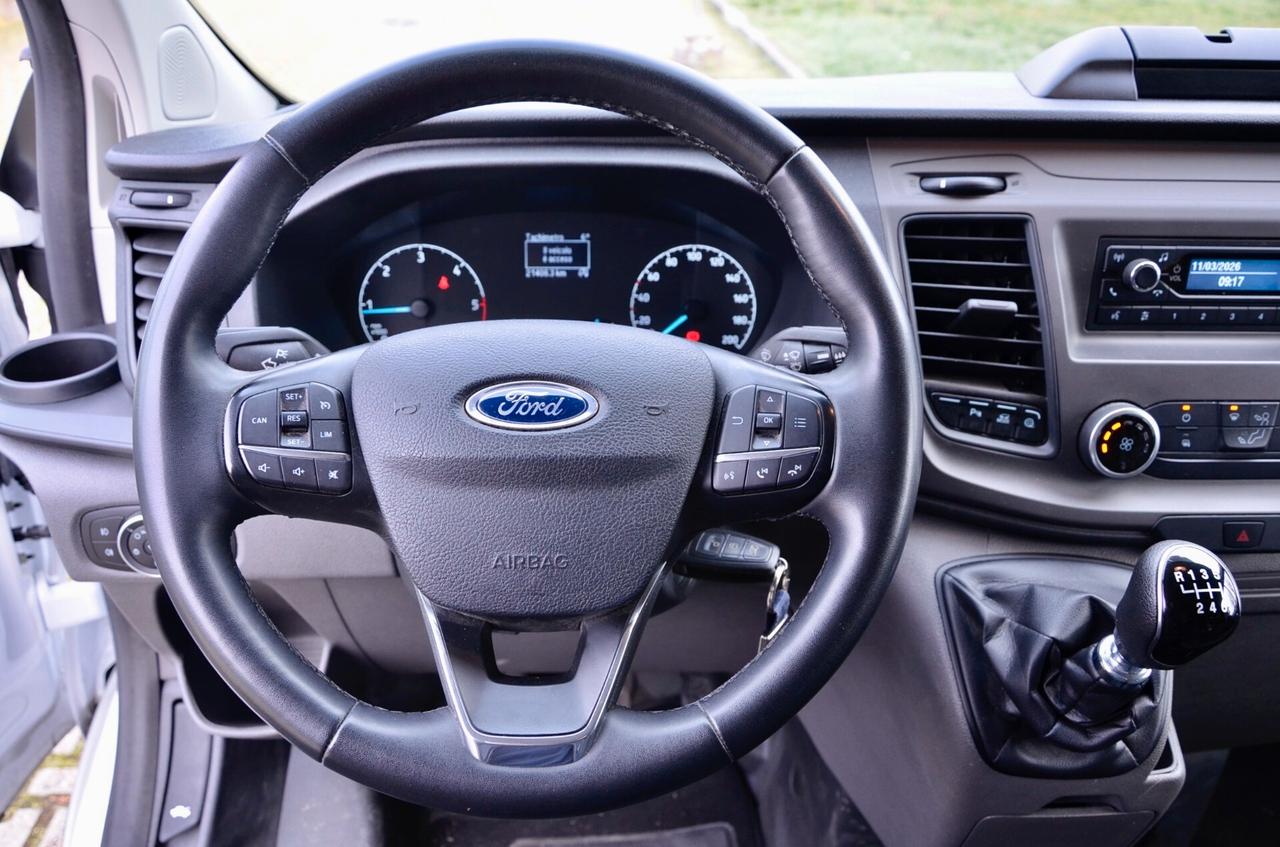 FORD TRANSIT CUSTOM 2.0 130cv, PREZZO PIU' IVA, UNICOPROPRIETARIO, UFF ITALIANA, SERVICE FORD, RIVESTIMENTO INTERNO, PERMUTE
