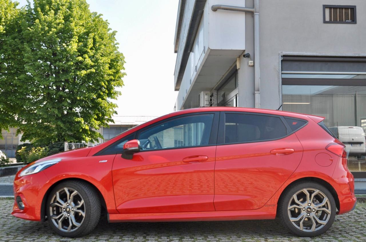 FORD FIESTA 5p 1.0 ECOBOOST ST-LINE 100cv, UNICOPROPRIETARIO, SERVICE FORD, EURO 6D, APPLE ANDROID, 17", PERMUTE