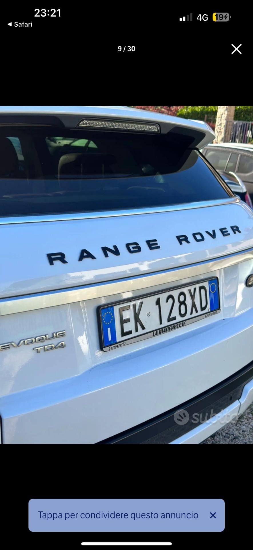 Land Rover Range Rover Evoque Range Rover Evoque 2.2 TD4 Coupé Prestige