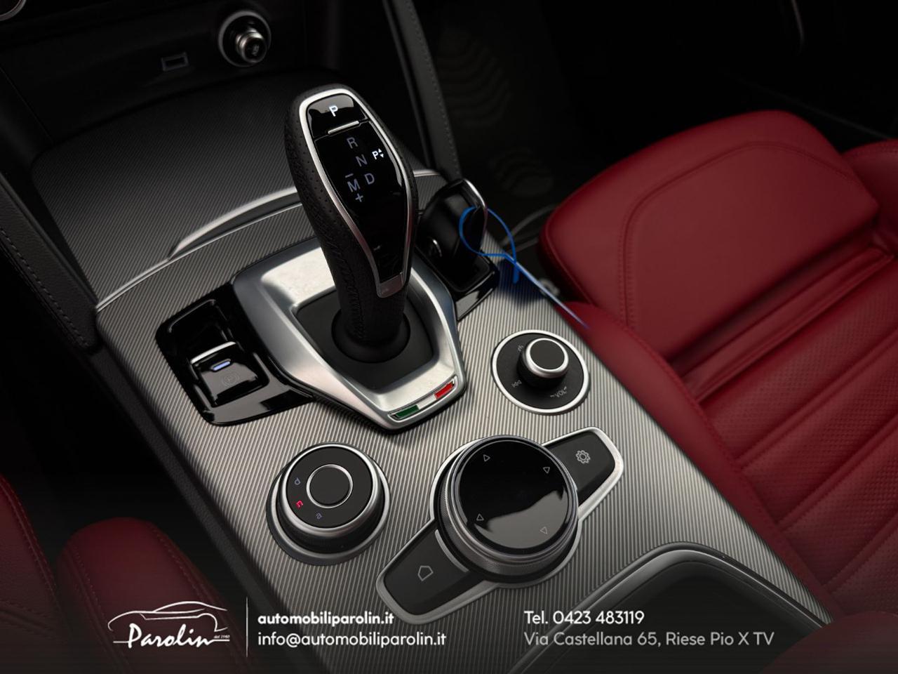 ALFA ROMEO Stelvio 2.0 Turbo 280 CV AT8 Q4 Veloce Harman-pelle Rossa