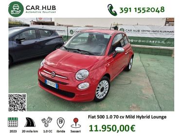 Fiat 500 1.0 Hybrid 70 CV Lounge