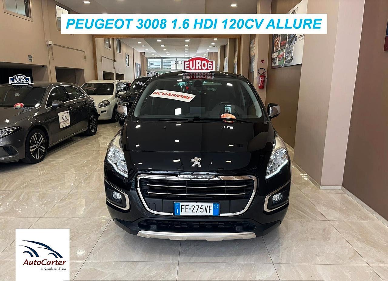 Peugeot 3008 1.6 HDI 120CV **TETTO** pari al nuovo