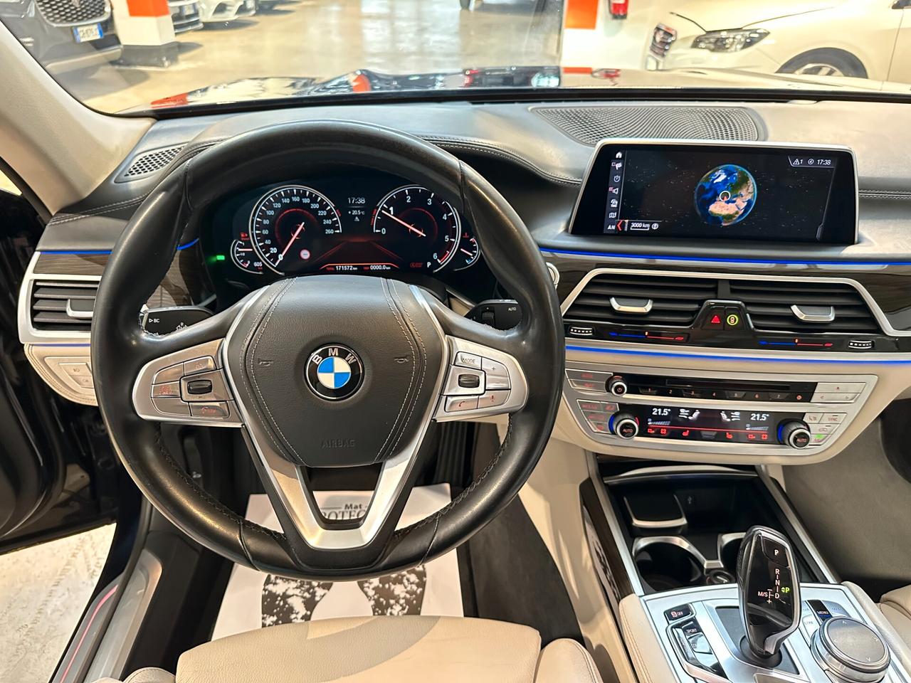 Bmw 725 725d Luxury - Luci Ambiente PELLE BIANCA