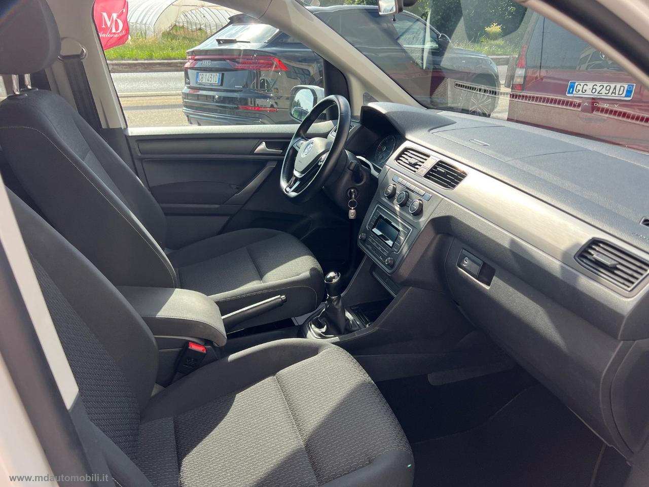 VOLKSWAGEN Caddy 2.0 TDI 102CV Kombi Maxi PASSO LUNGO 5 POSTI PEDANA POSTERIORE