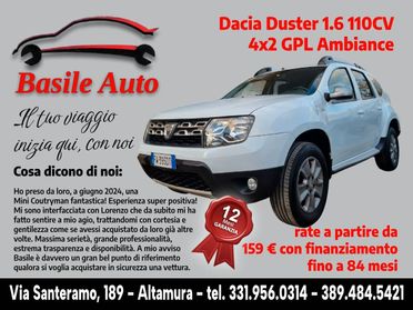 Dacia Duster 1.6 110CV 4x2 GPL Ambiance