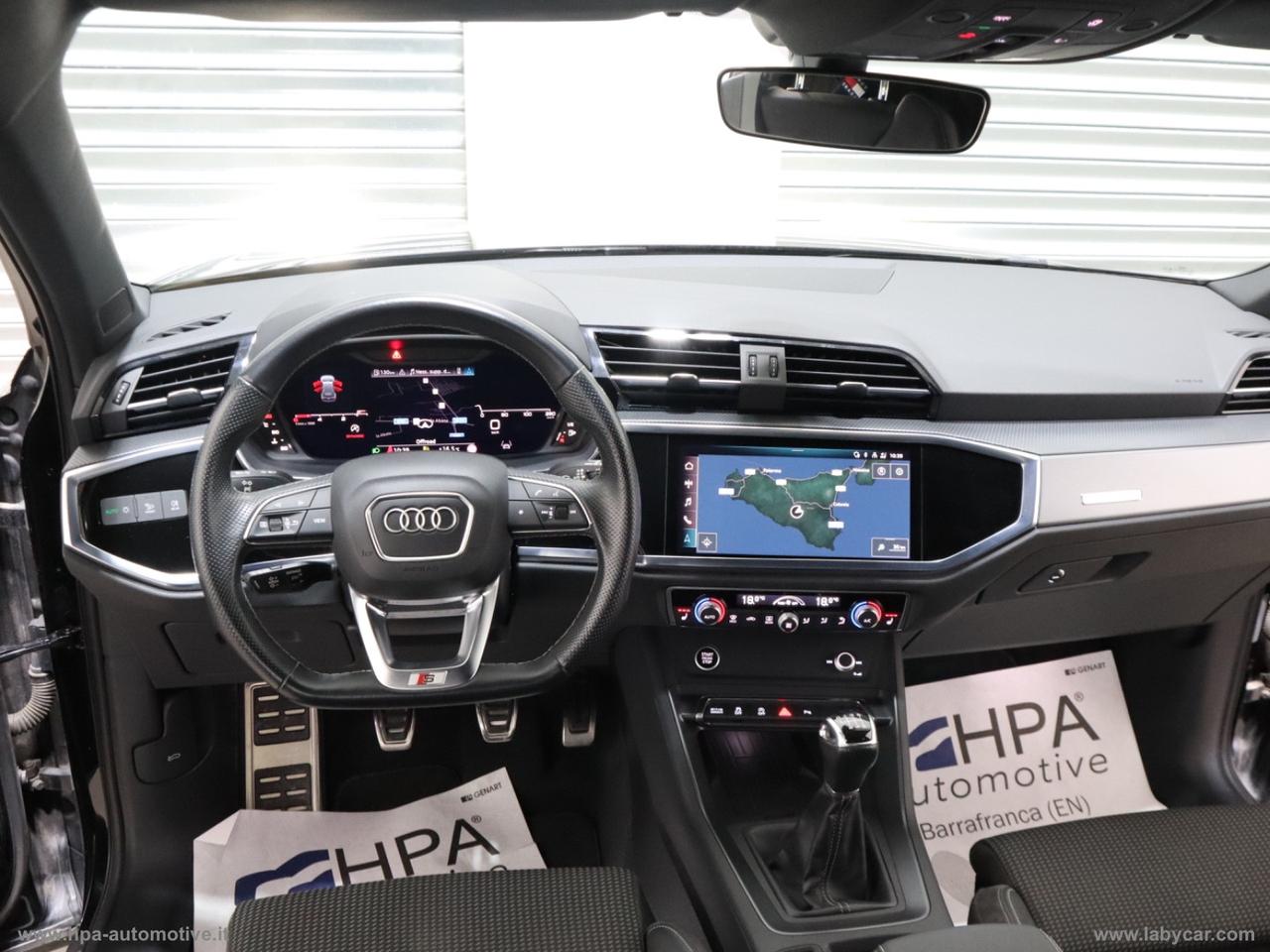 AUDI Q3 2.0TDI S-line NAVI TETTO LED CAMERA 360 PELLE