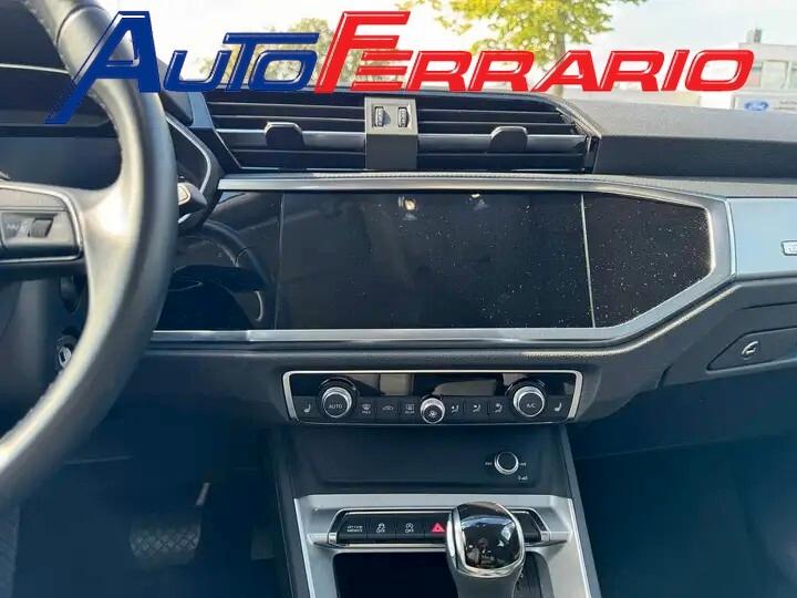 Audi Q3 S LINE APPLE CAR PLAY CRUISE CONTROL ADATTIVO SENS PARK DOPPI 17" VETRI SCURI AUDI PRE SENSE