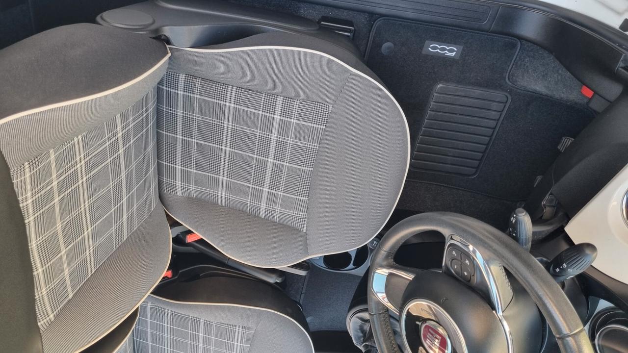 Fiat 500 1.2 Lounge 69cv km48000 anno2019 neopat