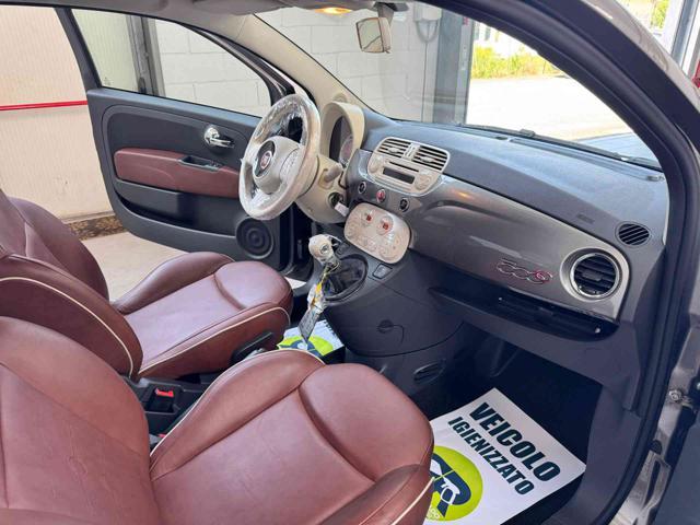 FIAT 500C C 1.2 Lounge Interni Frau in pelle