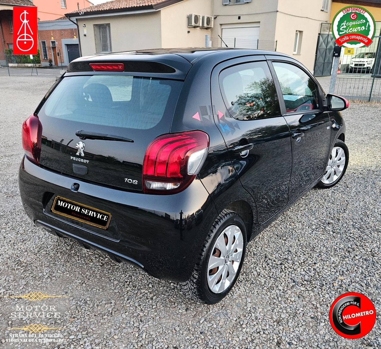 Peugeot 108 1.2 benzina 82cv 5 porte da 89€ mese