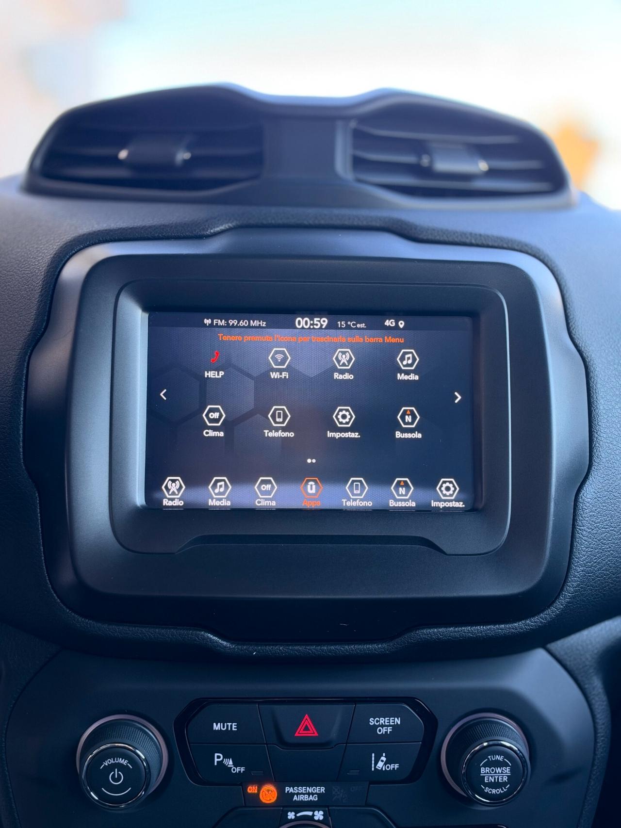 Jeep Renegade 1.6 mjt Limited 2wd 130cv NAVI,APPLE CARPLAY,ANDROID AUTO,SENSORI PARCHEGGIO,BLUETHOOT,KM CERTIFICAT