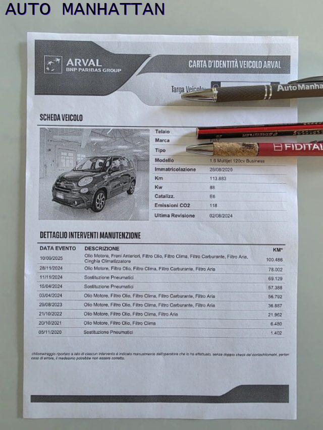 FIAT 500L 1.6 Multijet 120 CV 7 POSTI