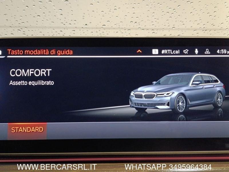 BMW Serie 5 520d 48V xDrive Touring Luxury*SEDILI RISC*TELECAMERA*CAMBIO AL VOLANTE*