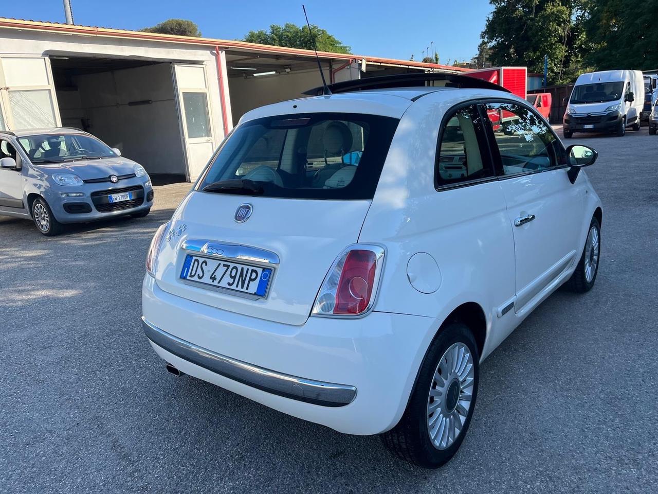 Fiat 500 Lounge 1.2 benz-tetto apri-2008