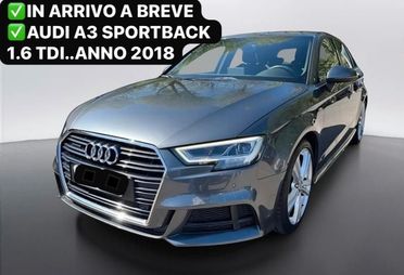 AUDI A3 SPORTBACK 1.6 TDI 115 CV. E6 DESIGN PERFETTA