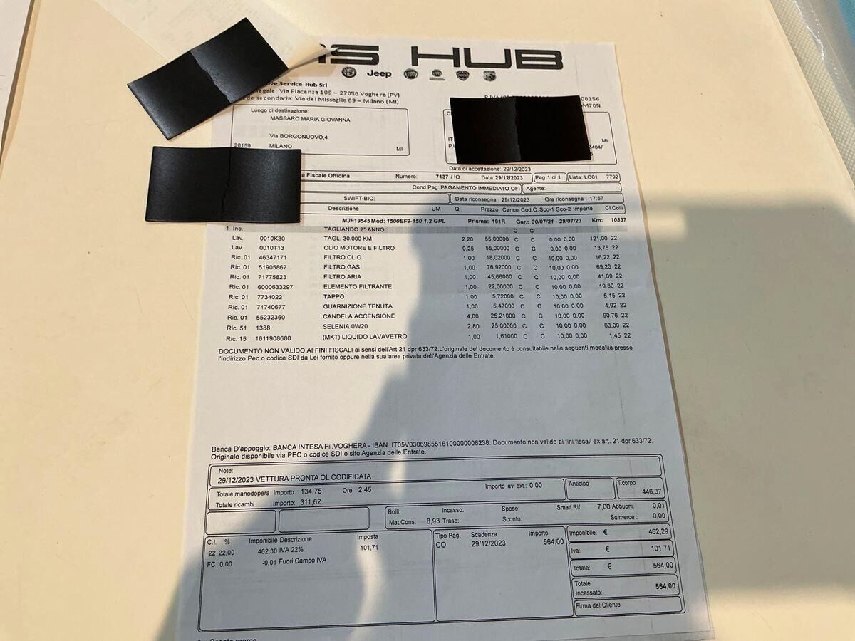 Fiat 500 1.2 GPL Dolcevita KM 11.000 OK NEOPATENTATI