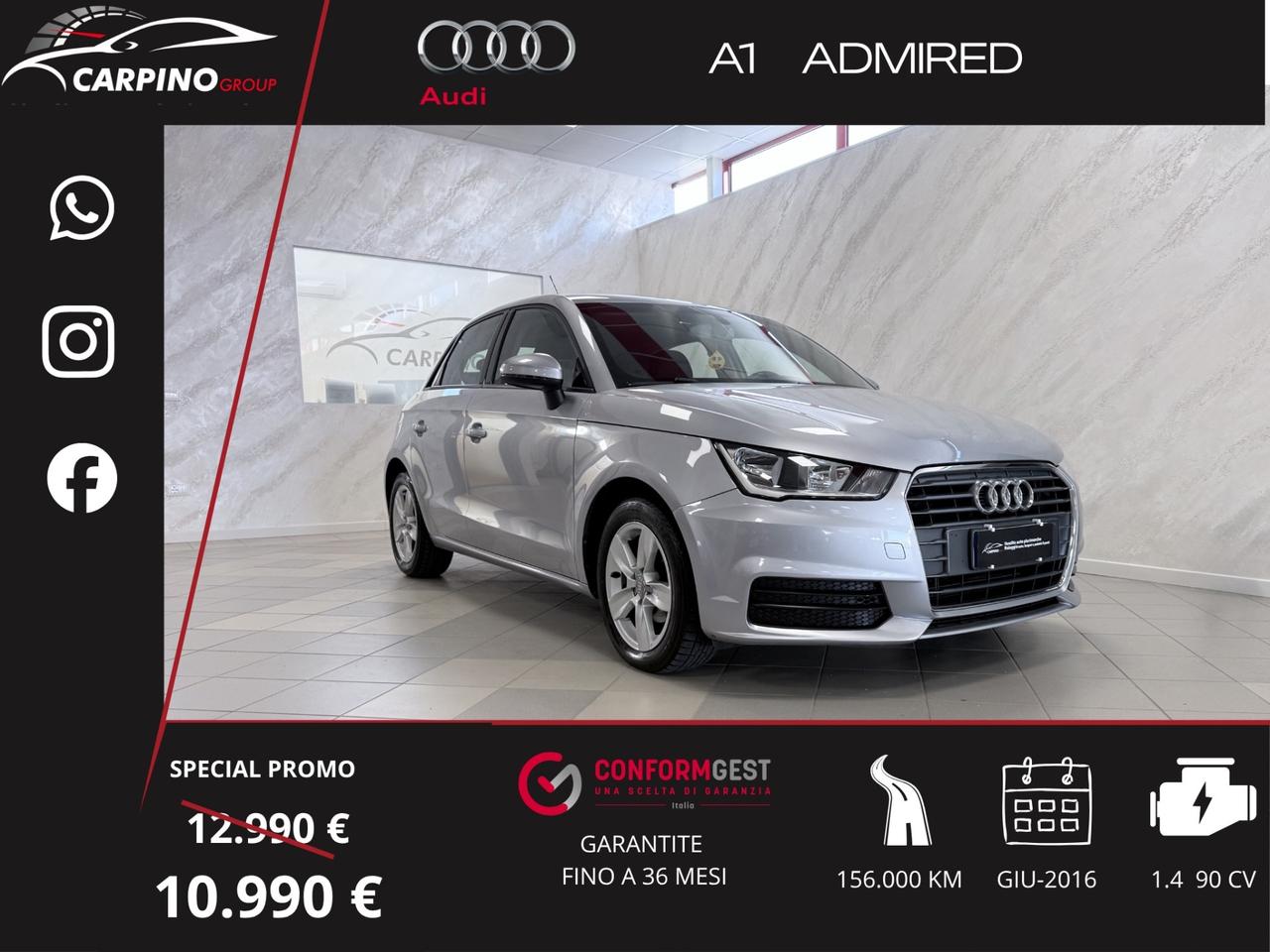 Audi A1 SPB 1.4 TDI Admired