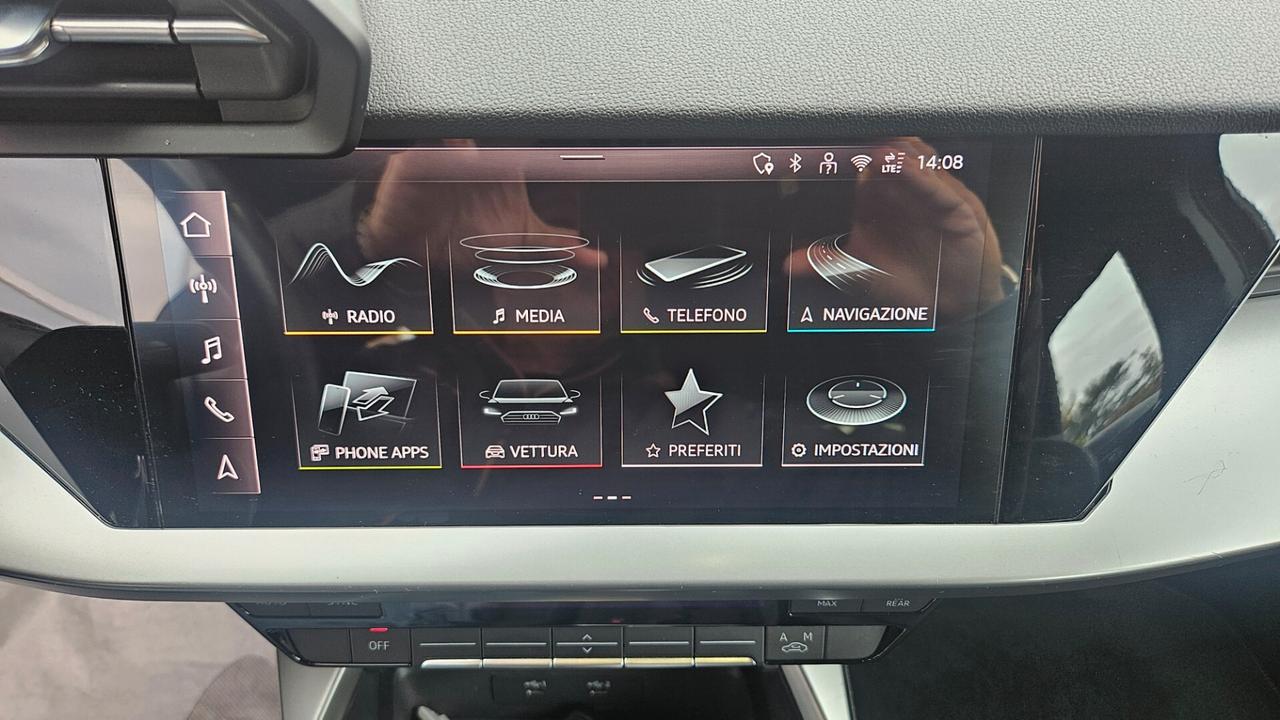 Audi A3 Sportback 2.0 tdi s-tronic NAVY-VIRTUAL-LED