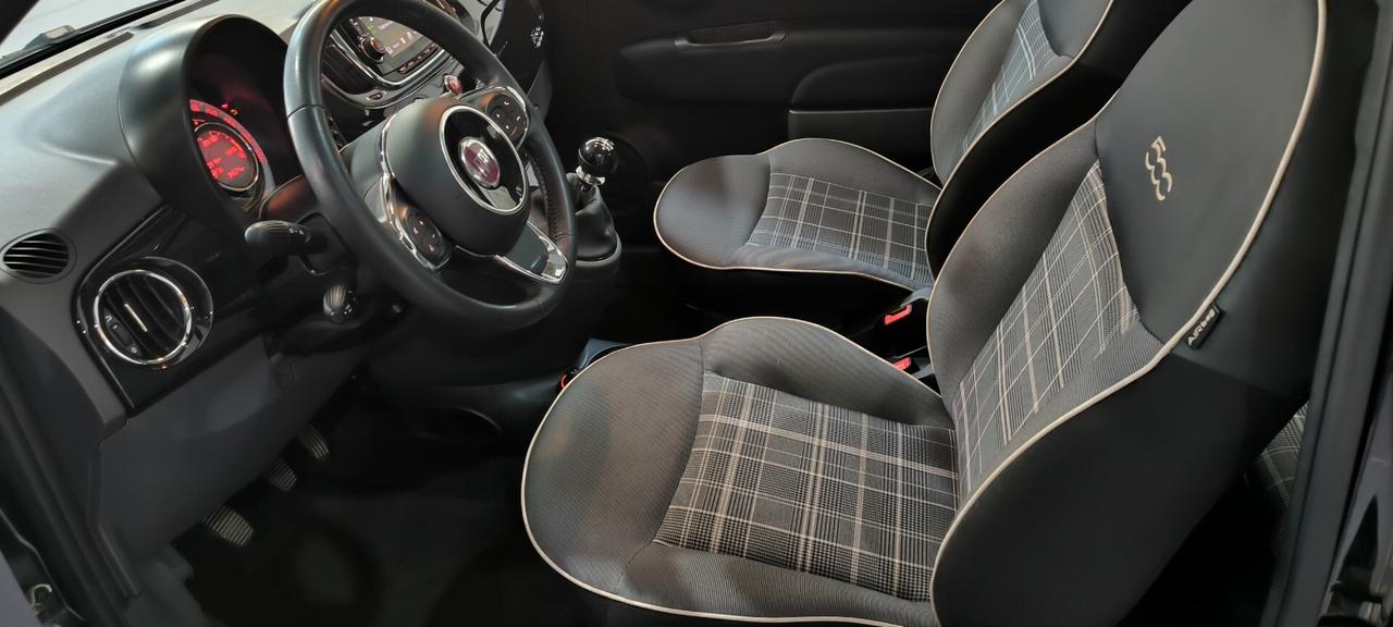 Fiat 500 1.2 lounge unipro km34mila ok neopatentati