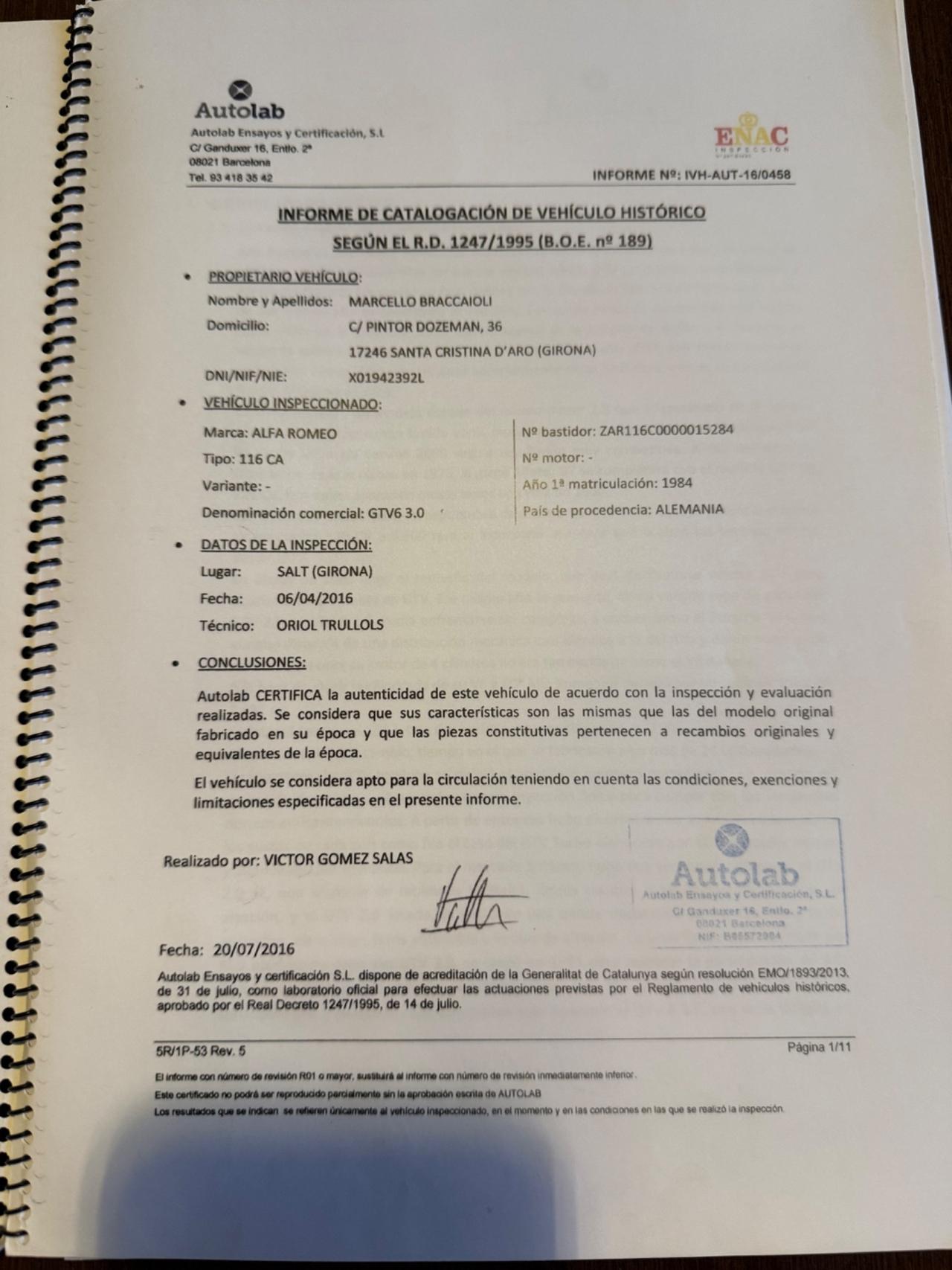 Alfa Romeo GTV 3.0cc