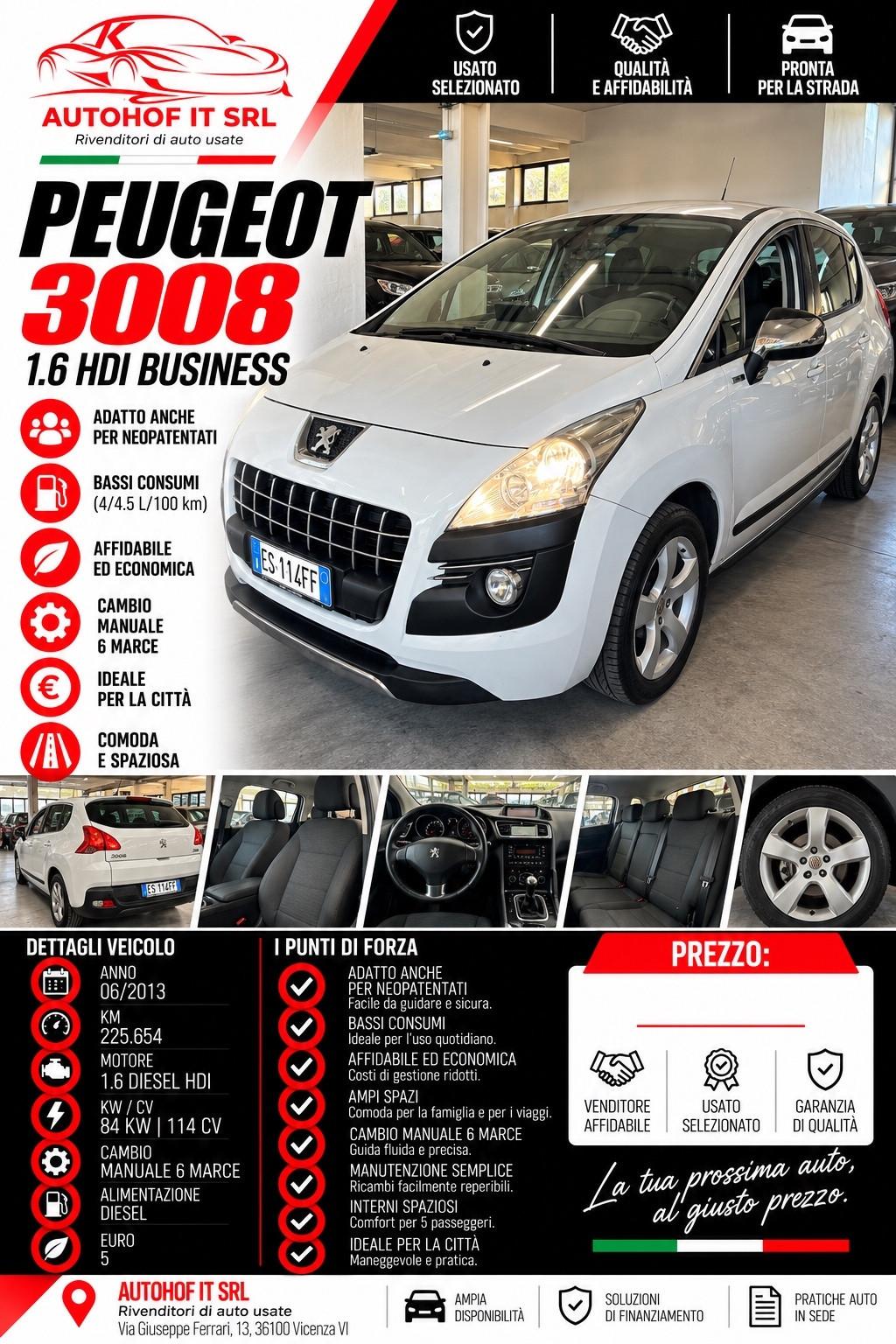 Peugeot 3008 1.6 HDi |OK NEOPATENTATI |