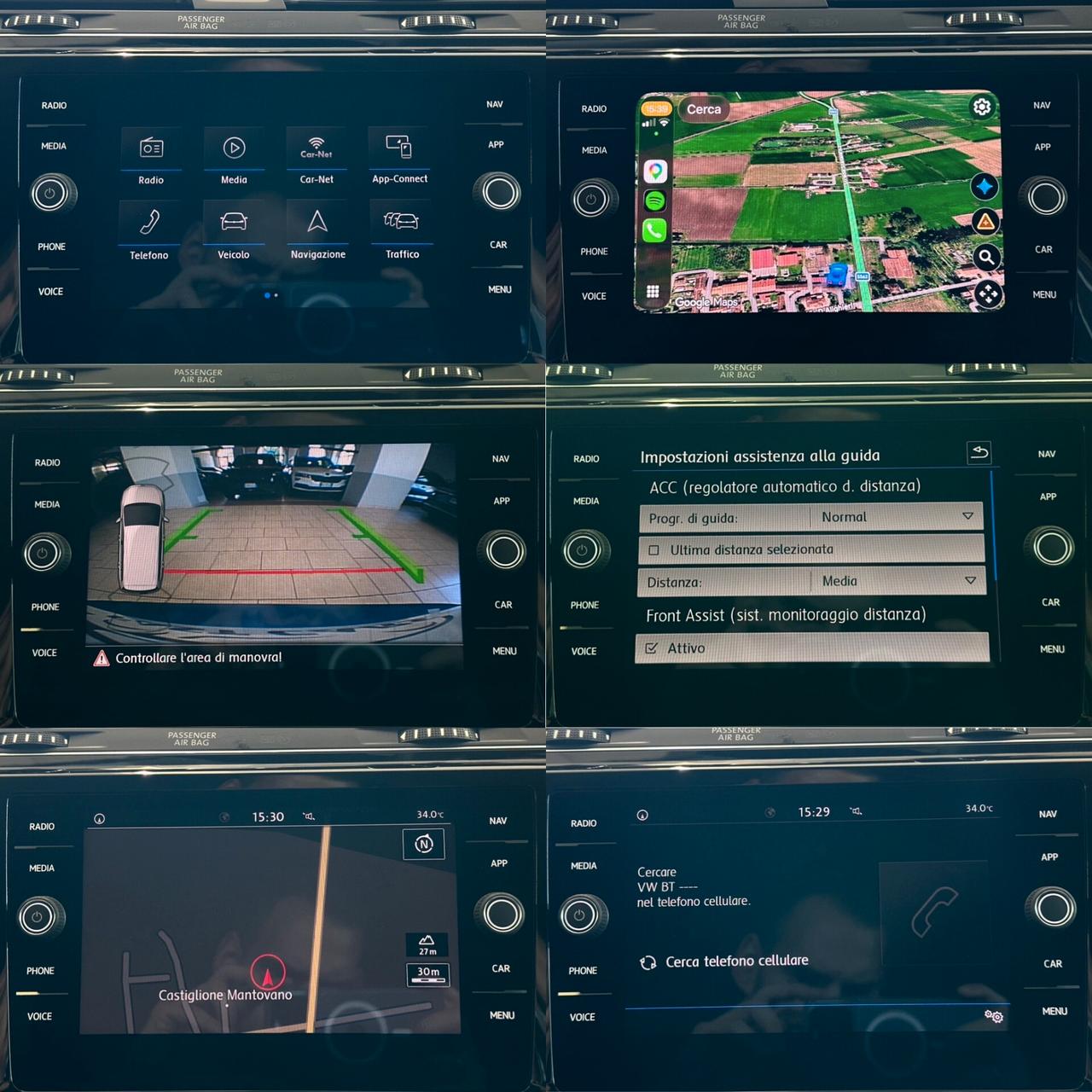 VOLKSWAGEN TOURAN COMFORTLINE DSG *GANCIO*7POSTI*CARPLAY*