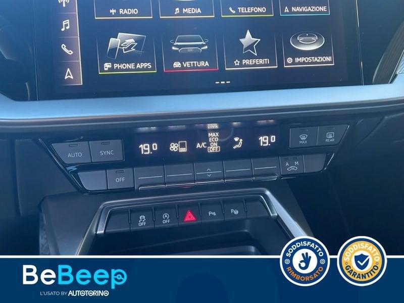 Audi A3 SPORTBACK 35 2.0 TDI BUSINESS ADVANCED S-TRONIC