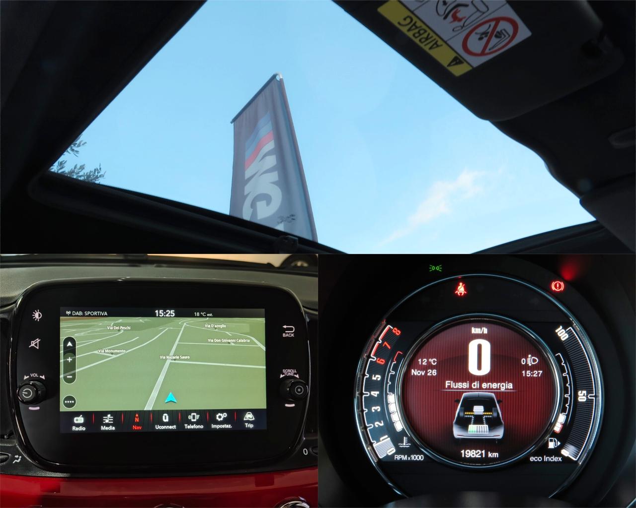 Fiat 500 1.0 hybrid Dolcevita. navi/cerchi16/clima aut