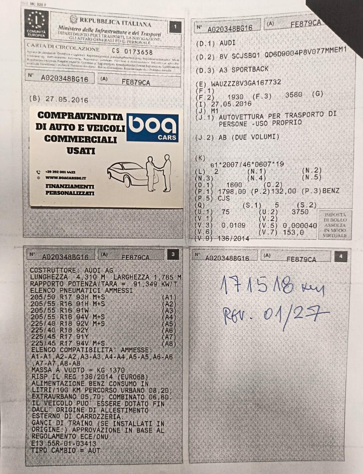 Audi A3 1.8 TFSI quattro S tronic Ambition