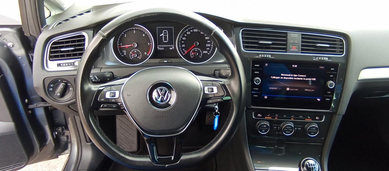 Volkswagen Golf 7.5 1.6 TDI 115 CV-Garanzia-Neopatentati