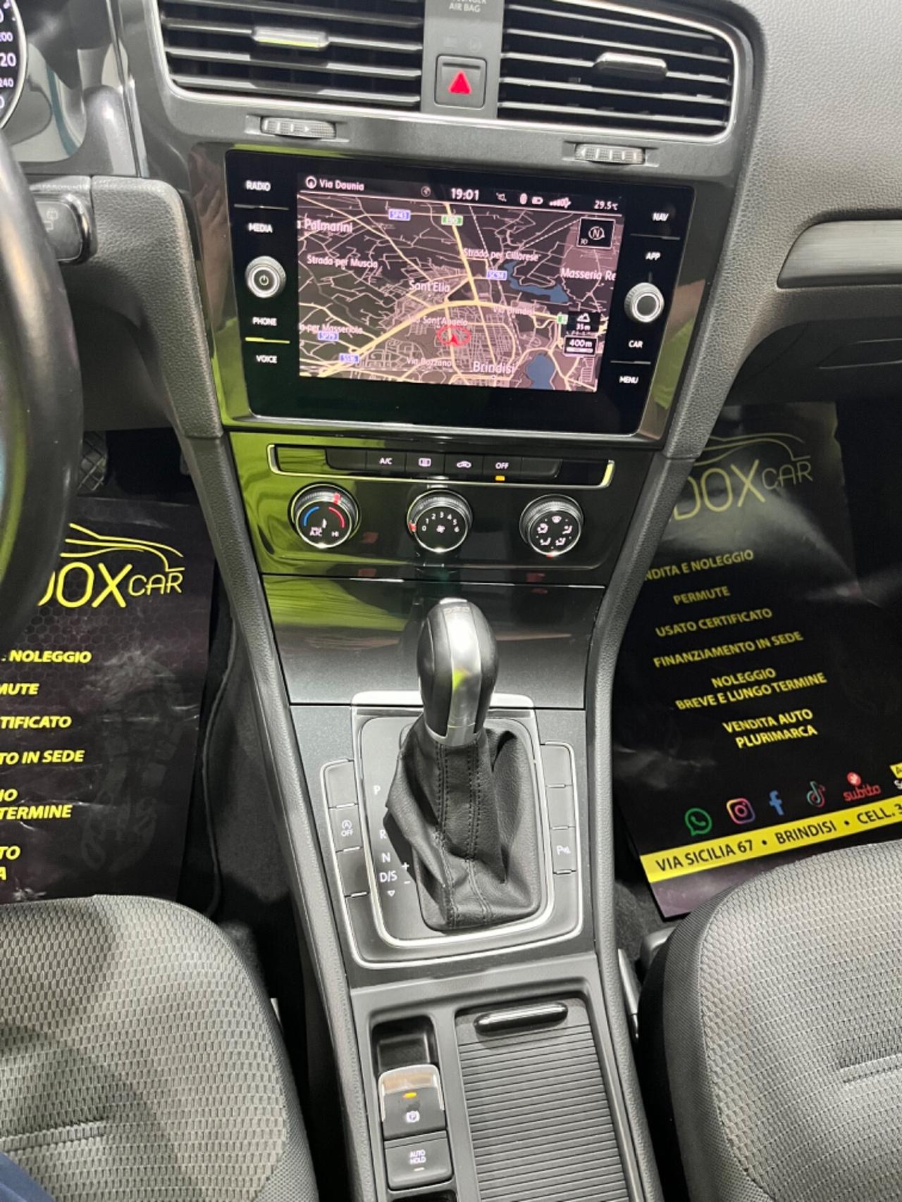 VOLKSWAGEN GOLF 2018 AUTOMATICA *KM CERTIFICATI *UNICOPROPRIETARIO