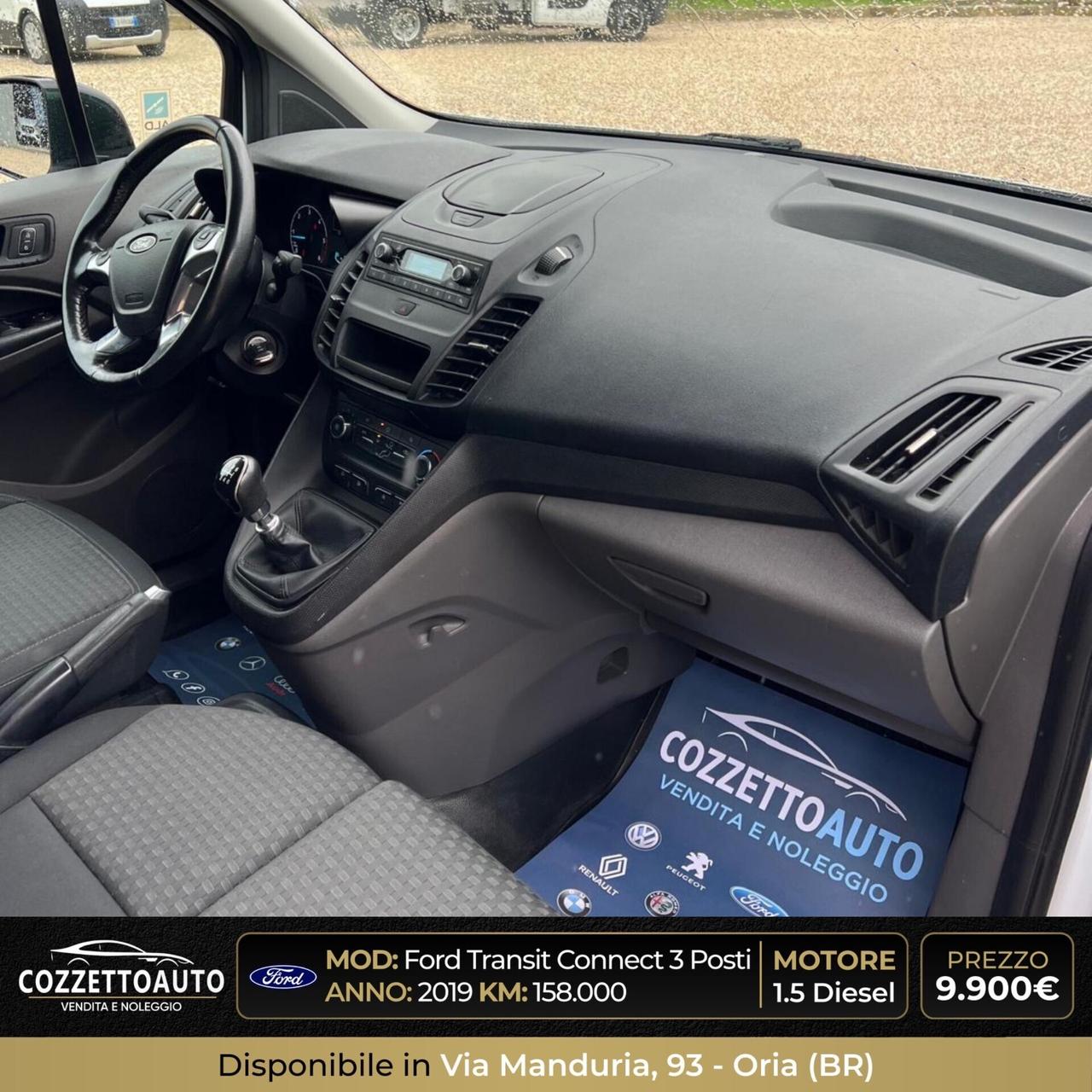 Ford Transit Connect 3 posti 2019 iva deducibile