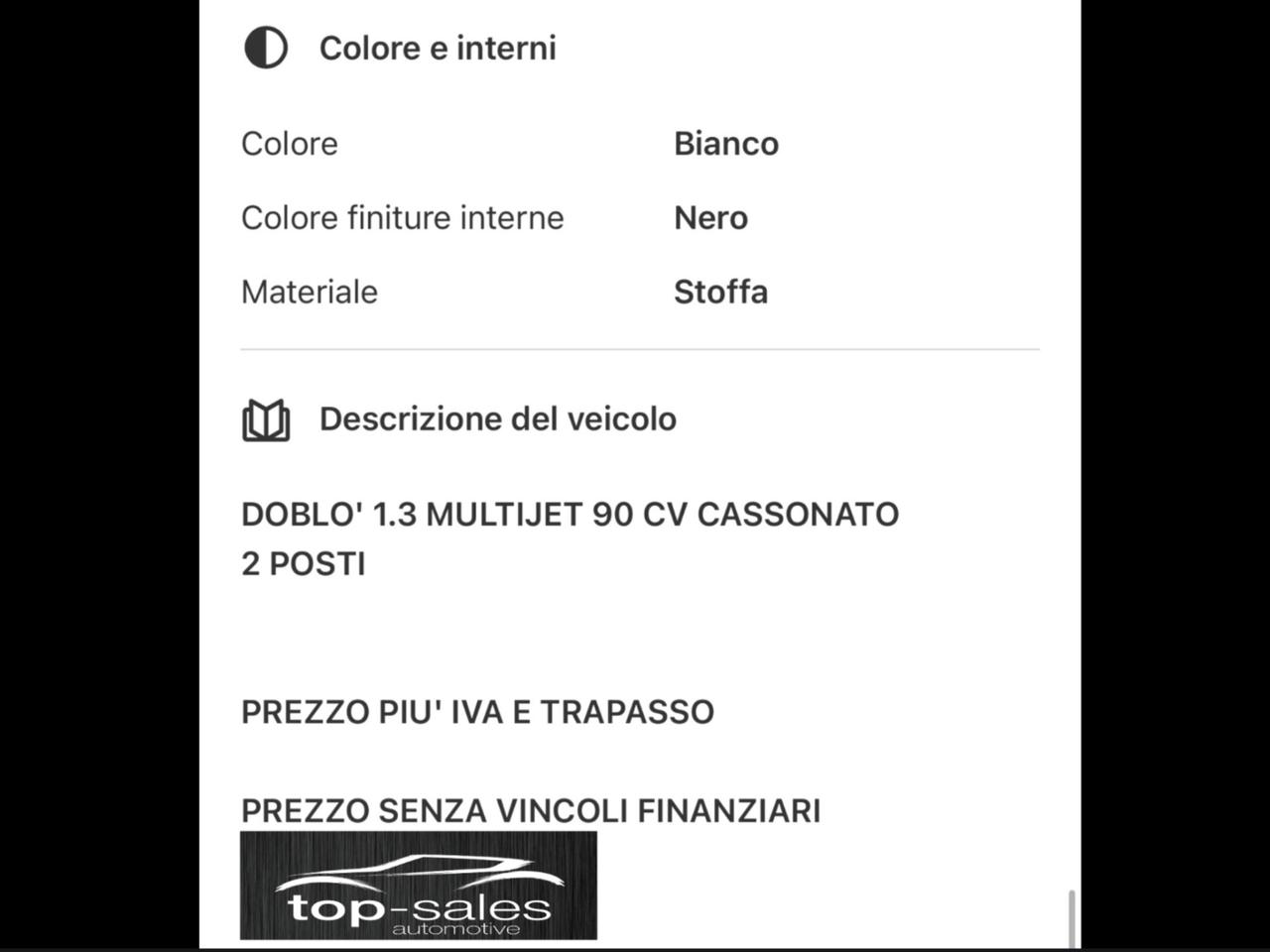 Fiat Doblo Doblò 1.3 MJT Cassonato Work-Up E5+ Perfetta