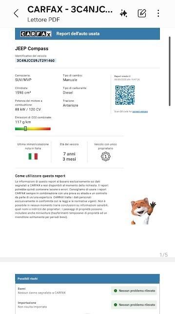 Jeep Compass 1.6 Multijet II 2WD Limited