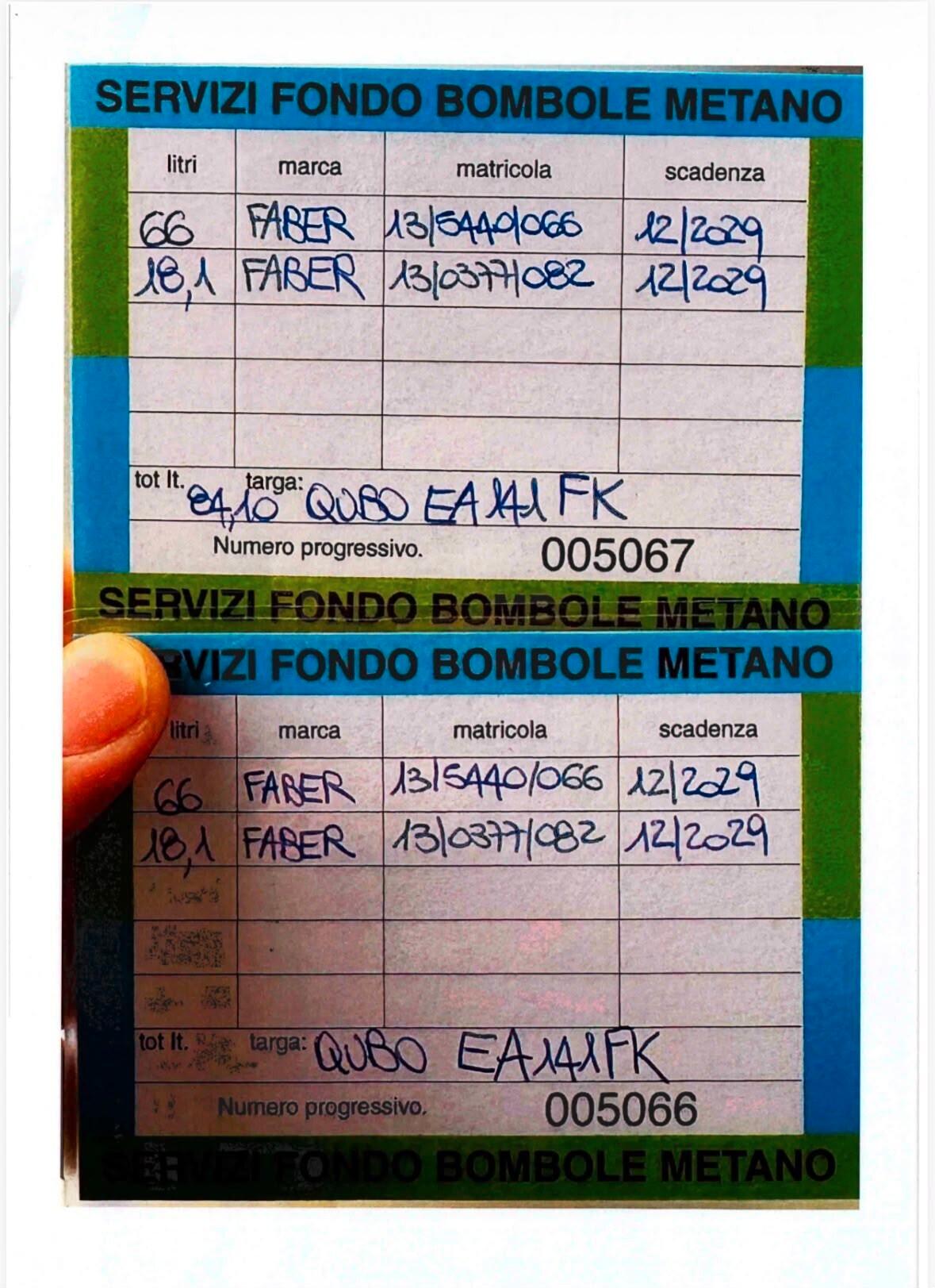 Fiat Qubo 1.4 BENZ/METANO Anno 2009 EURO5