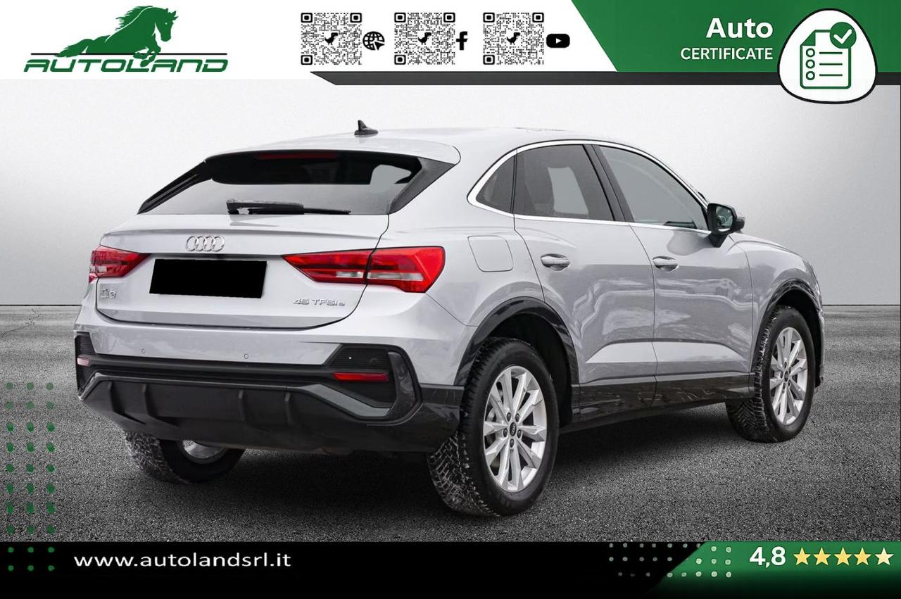 Audi Q3 Sportback 45 2.0 TFSIe 245cv s-tronic Plug-in Hybrid *Tetto*