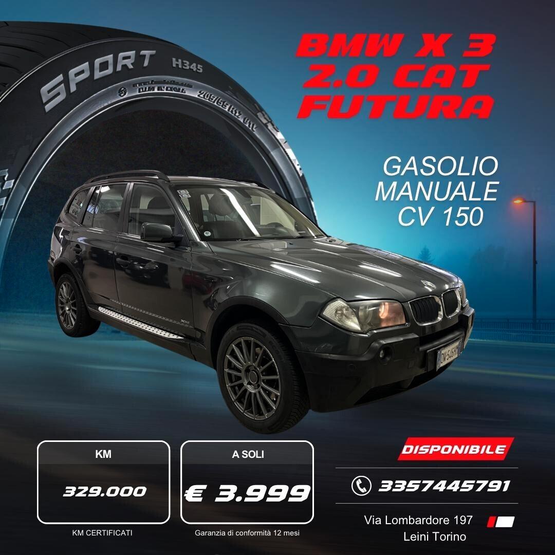 Bmw X3 2.0d cat Futura