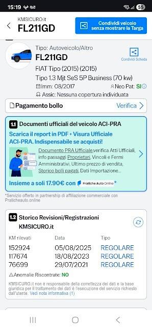 Fiat Tipo 1.6 Mjt S&S SW Lounge