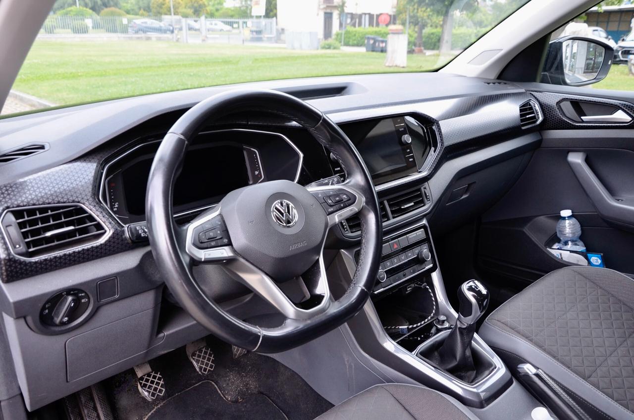 VOLKSWAGEN T-CROSS 1.0 TSI ADVANCED 115cv, UNICOPROPRIETARIO, TUTTI SERVICE VW, UFF ITALIANA, EURO 6D, APPLE ANDROID, RETROCAMERA, PERMUTE