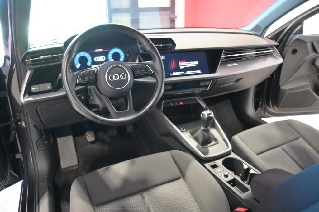 AUDI A3 SPORTBACK 30 TDI 115CV 6M. BUSINESS ( FARI LED - VIRTUAL COCKPIT - CRUISE - CLIMA BIZONA - MIRROR - NAVI - SENSORI POST. ) CC. 1.968